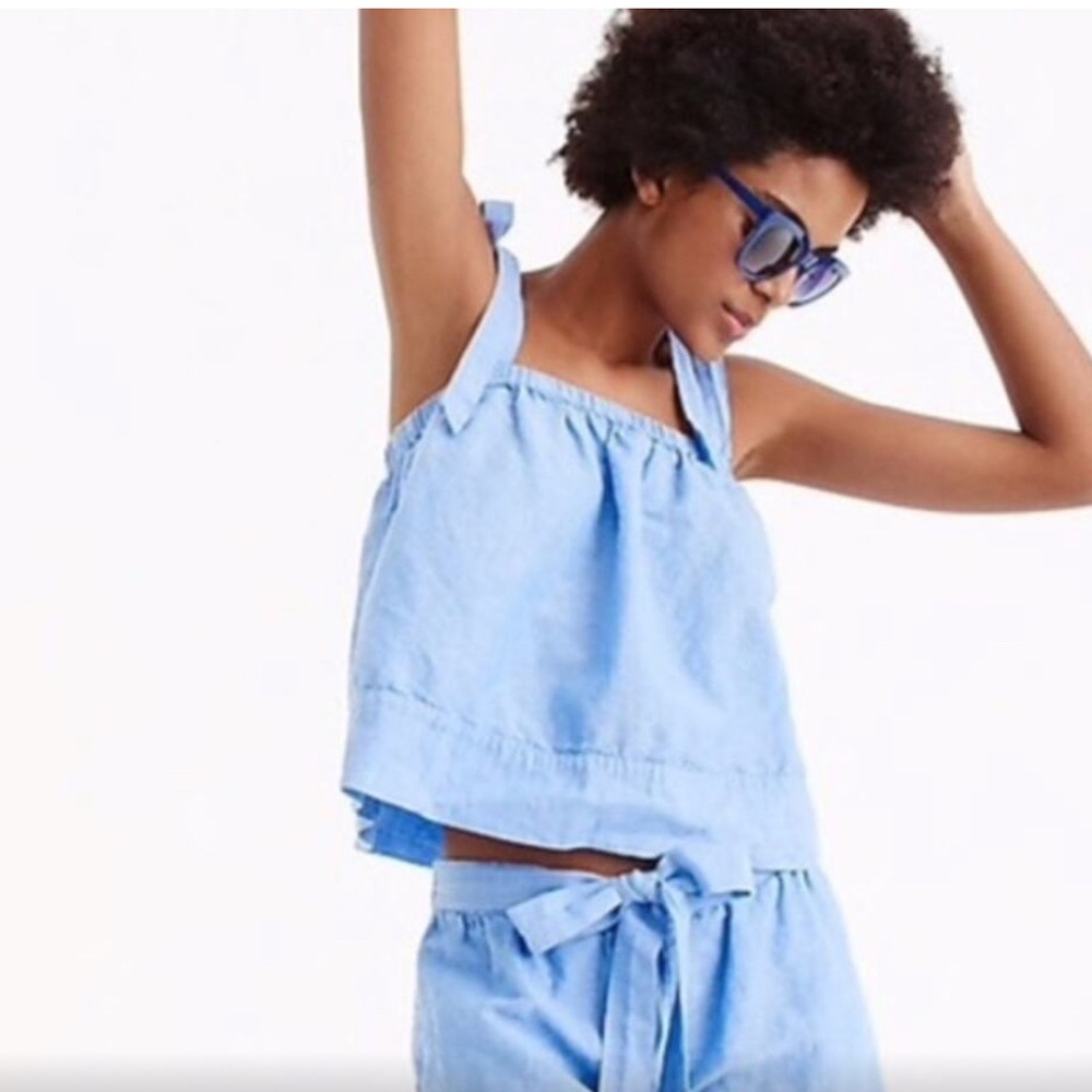 J. Crew Blue High Waist Shorts with Relaxed Fit - Picture 6 of 6